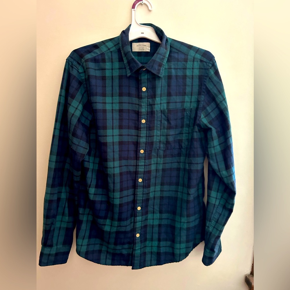 Men’s Scotch plaid flannel shirt